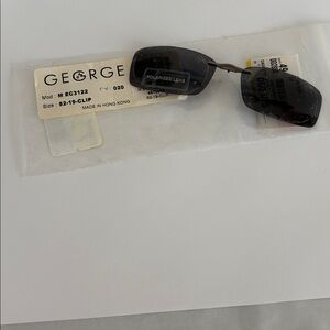GEORGE Easyclip EC3122 20 Gray clip on sunglasses for eyeglasses new